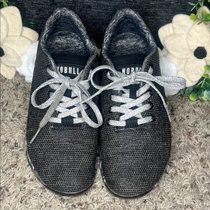 NOBULL Charcoal and Light Gray Knit Sneakers